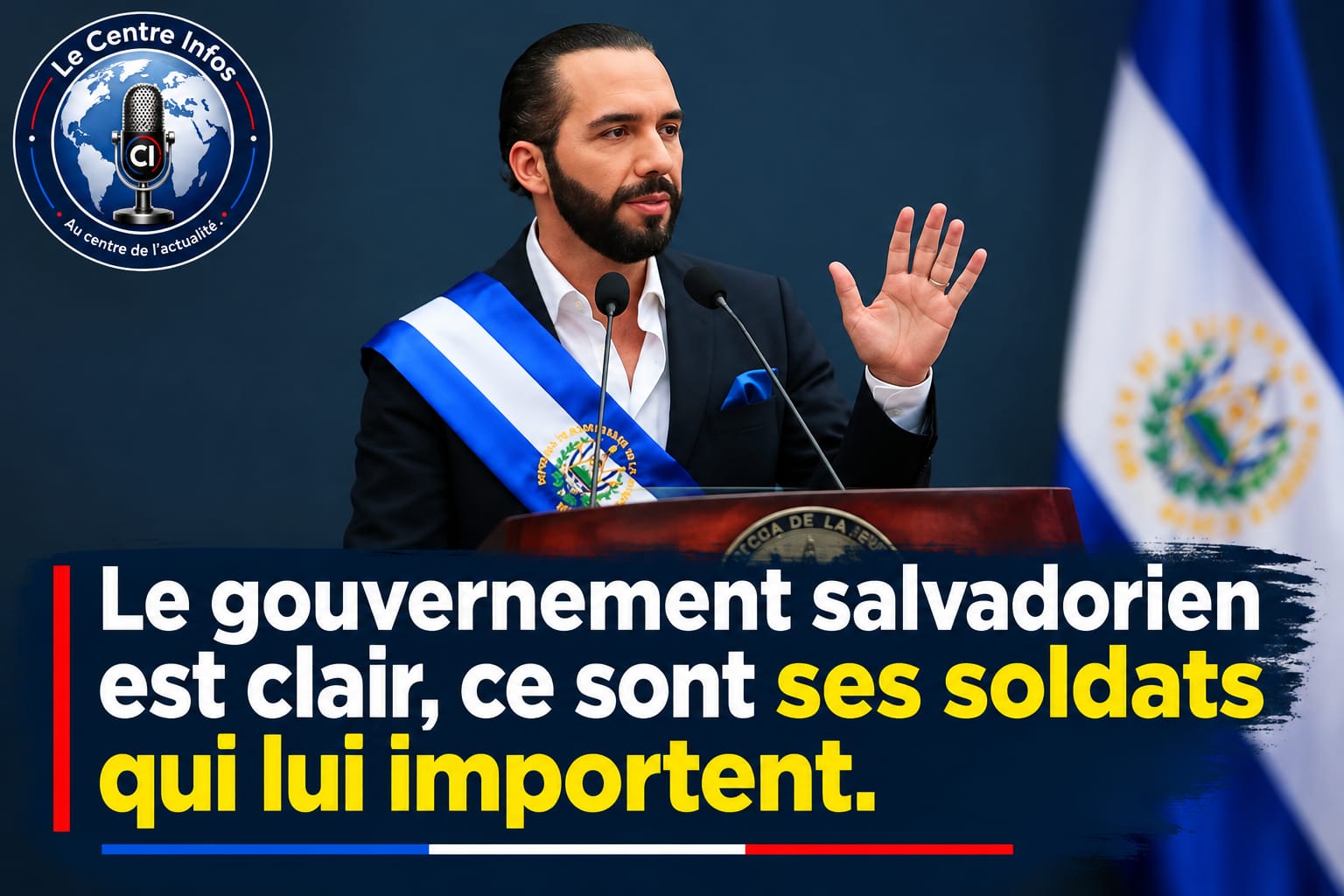 Opération dans la plaine du Cul-de-Sac , le gouvernement salvadorien est déjà clair: ce sont ses soldats qui lui importent.